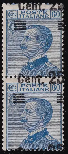 1924 KÖNIGREICH ITALIEN - Nr. 178gk vertikales Paar MNH/** SORTE