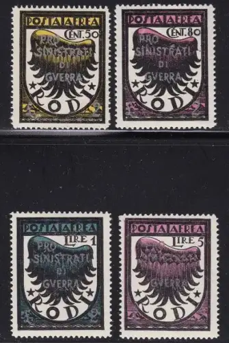 1944 Ägäis Deutsche Besetzung, PA 56/59 MNH/**