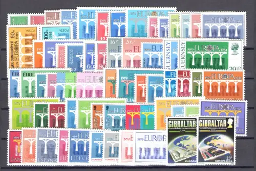 1984 EUROPA CEPT kompletter Jahrgang 25. Jubiläum Cept 35 Länder 69 Werte postfrisch**