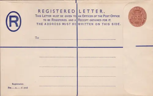 JAMAIKA, Einschreiben 6 c. NEU