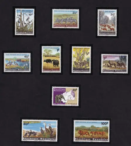 1965 Ruanda, COB Nr. 98/107 10 v. MNH/**