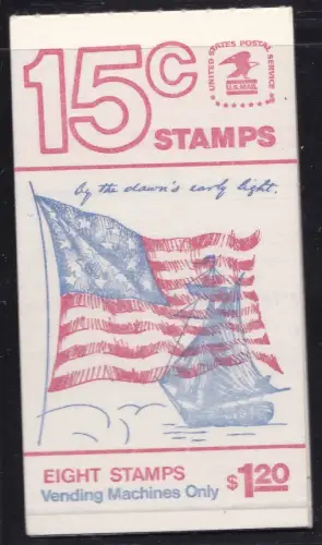 1978 USA - BOOKLET Nr. 125 $1,20 roter und hellblauer Text MNH/**