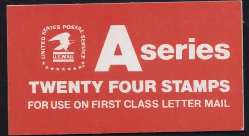 1978 USA - BOOKLET Nr. 123 Tarifumschlag mit orangem Text MNH/**