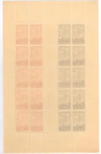 1942 FRANKREICH - Nr. 565/566, Legion Tricolore, MINIFOGLIO MNH **