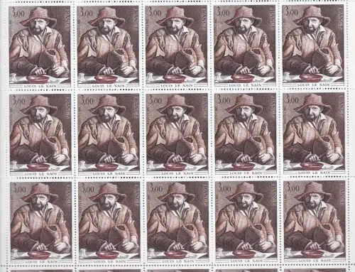 1980 FRANKREICH - Nr. 2108 + 2110 2 Werte in BÖGEN VON 25 MNH / **