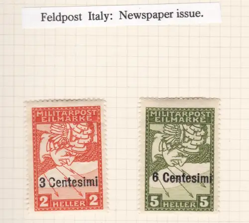 1918 FRIAUL-VENETIEN Occ. Österreichisch, Espress Nr. 1/2 MLH/*