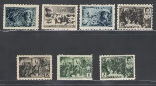 1942 RUSSLAND, Kriegshelden, Nr. 853/59, postfrisch**