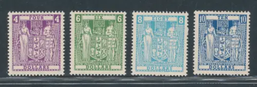 1967-84 NEUSEELAND, Fiscali #F219/F222, postfrisch**