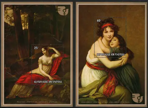 1976 Ruanda, Yvert Foglietti # 61/62, Jahr der Frau, postfrisch **