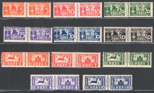 1934 Ägäis, Postpakete # 1/11, verschiedene Themen, postfrisch**