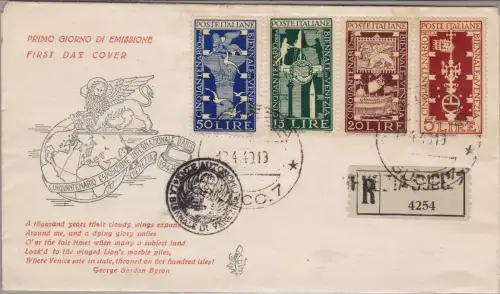 1949 Italien - Kunstbiennale Venedig Nr. 594/597 EMPFOHLEN