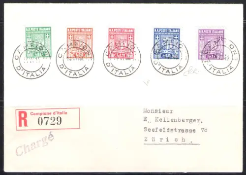 1944 Champion, Nr. 1a/5a, I. Gezackte Auflage 11 1/2, 20/06/1944 - Gebraucht