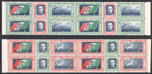 1933 Ägäis, Luftpost - Tripttici Balbo Nr. 28/29 postfrisch ** Signatur Bolaffi