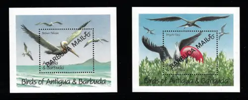1991 Barbuda, Fauna, Vögel - Yvert-Blätter Nr. 160/61 - postfrisch**