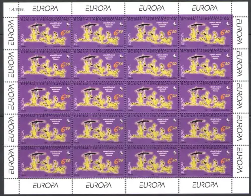 1998 EUROPA CEPT - Bosnien Herzegowina Kroatien Nr. 42 - postfrisch **