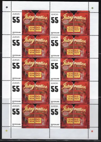 2006 EUROPA CEPT Deutschland Kleinbogen, Jugendintegration, postfrisch**