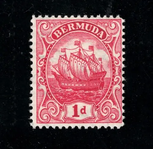 1922-34 BERMUDA, Stanley Gibbons # 78 - 1d. scharlachrot - postfrisch**