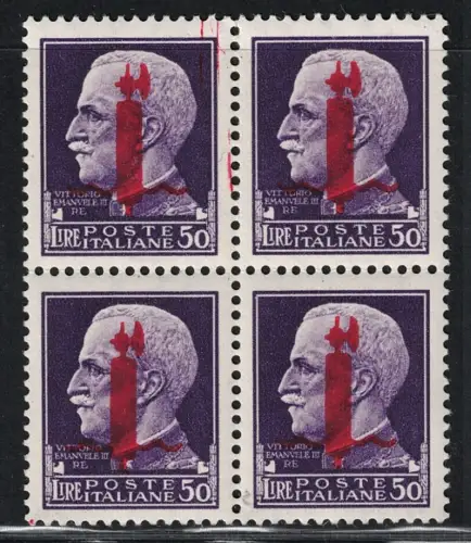 1944 Italienische Sozialrepubblica, 50 Lire Verona Nr. 501, postfrisch **