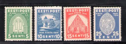 1936 Estland - Kreuzgang St. Brigida Nr. 146/149 3 Werte postfrisch**