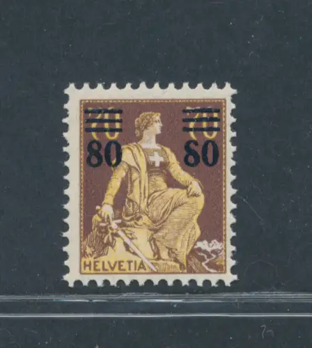 1915 SCHWEIZ, Überdruckte Briefmarken Nr. 145/48, postfrisch**