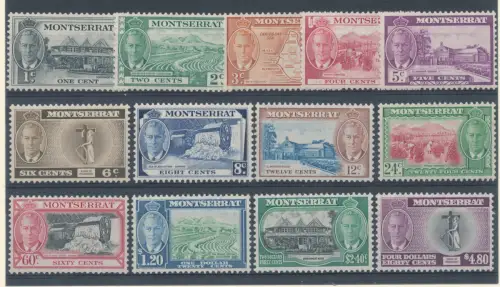 1951 MONTSERRAT, SG 123/35, 13 Werte, Inauguration of University College, postfrisch**