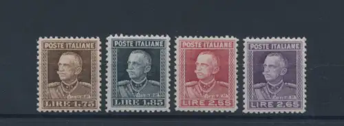 1927 KÖNIGREICH - Nr. 214/217, Abbild Vittorio Emanuele III, MNH ** - SEHR GUTE QUALITÄT