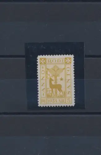 1935 ÄGÄIS, Nr. 98, Heiliges Jahr, 5 Lire olivgelb, postfrisch **