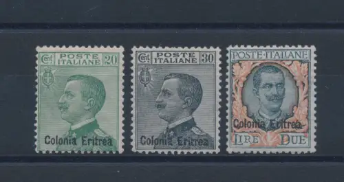 1925 ERITREA, Michetti überdruckt, Nr. 93/95, 3 Val, gute/sehr gute Zentrierung, postfrisch**