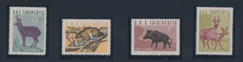 1962 ALBANIEN, Tiere, Nr. 699/702, postfrisch**