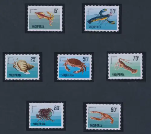1968 ALBANIEN, Meeresfauna, Nr. 1299/05, postfrisch**