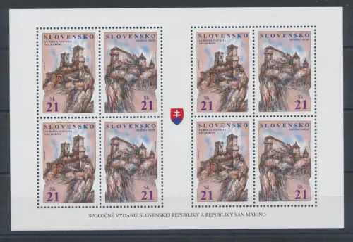 2007 Slowenien, Rocche di Libertà, 1 Bogen postfrisch **