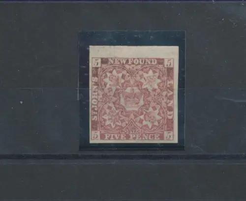 1862-64 TERRANOVA - NEWFOUNDLAND - SG 19 - Queen Victoria - 5 d. schokoladenbraun - MH*