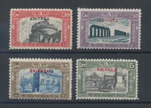 1929 ERITREA, Miliz II, Nr. 138/141, postfrisch**