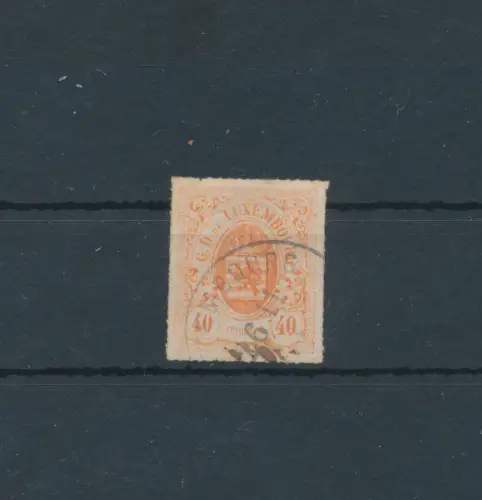 1865-75 LUXEMBURG - Nr. 23 - 40 Cent rot orange, gebraucht