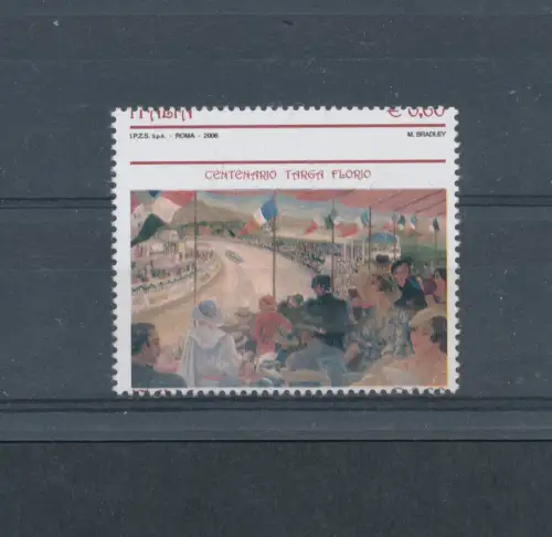 2006 Italienische Republik, Euro 0,60 Plakette Florio verschobene Verzahnung, Nr. 2952Bc, postfrisch**