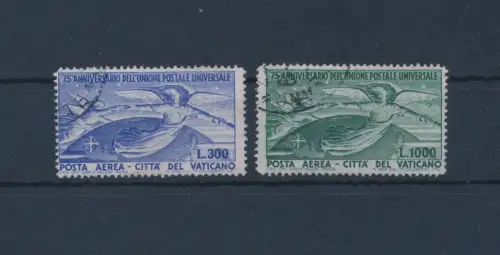 1949 Vatikan, Luftpost, Nr. 18/19, Upu Serie, 2 Werte, gebraucht