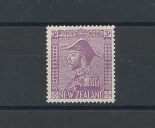 1926-34 NEW ZEALAND, Stanley Gibbons Nr. 470, 3 Schilling pale mauve, postfrisch**