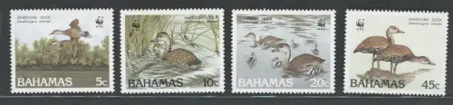1988 BAHAMAS, Yvert und Tellier Katalog Nr. 659-62 - Gänseschutz - WWF, 4-Werte-Serie, postfrisch **