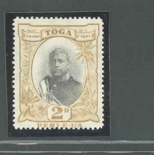 1897 TONGA - Stanley Gibbons Nr. 42 - 2d. grau und Bistro - postfrisch**