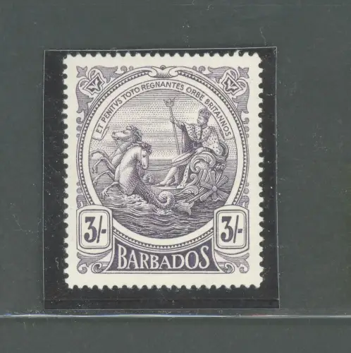 1916-19 BARBADOS, Stanley Gibbons Nr. 191, 3 Scellini Deep Violet - MNH**
