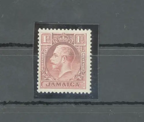 1929-32 JAMAIKA - George V - Stanley Gibbons Nr. 108 - 1d. scarlet - Die I - Multiscript CA - MNH**