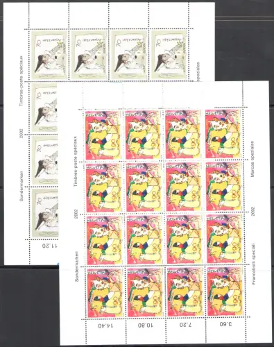 2002 EUROPA CEPT Schweiz Nr. 2 Kleinblätter - postfrisch **