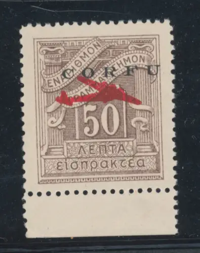1941 Italienische Besetzung Korfu, Luftpost # 1, 50 Cent braun violett, postfrisch **
