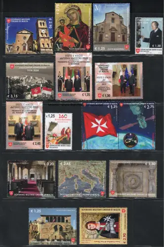 2024 Smom, kompletter Jahrgang 25 Werte + 7 Zettel - postfrisch **