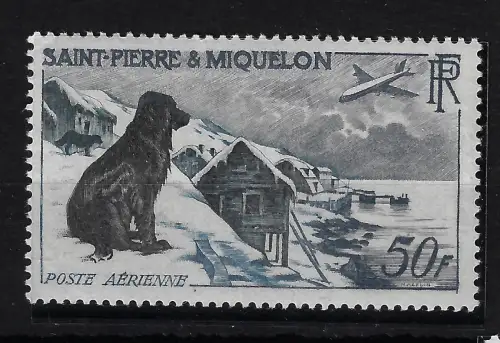 1957 Saint Pierre et Miquelon, Luftpost Yvert Nr. 24 - postfrisch **