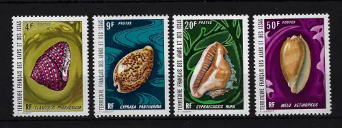 1972 Territoire Francais des Afars et des Issas, Yvert Nr. 377-80 - Muscheln - 4 Werte - postfrisch **