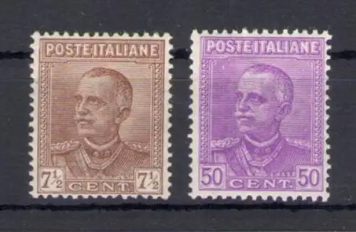 1928 Italien - Königreich - Michetti Nr. 224-25 - 2 Werte - postfrisch **