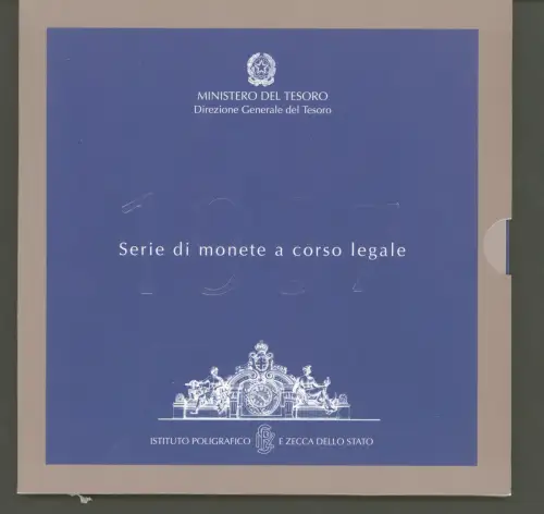 1997 Italien, Divisionsmünze kompletter Jahrgang, FDC
