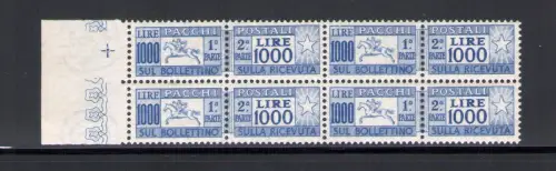 1954 Italien, Postpakete Lire 1000, Pferd, Rarität Nr. 81 - postfrisch **