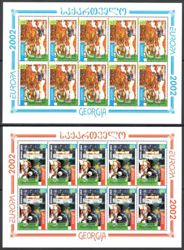 2002 EUROPA CEPT, Georgien Nr. 2 Kleinblätter - postfrisch **